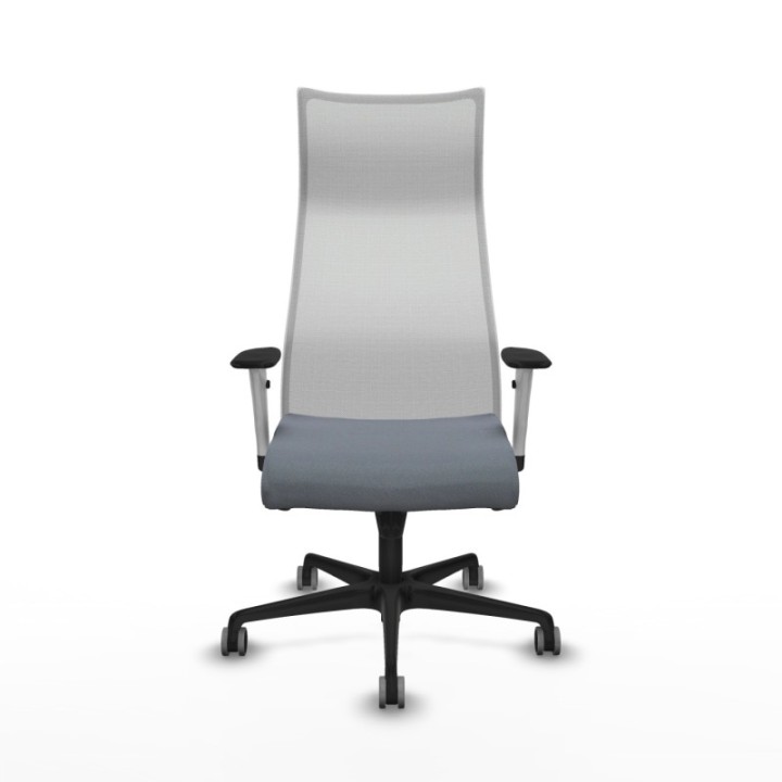 Albacete malla sincro malla blanca bali gris brazos blancos base nailon ruedas 65mm engomadas