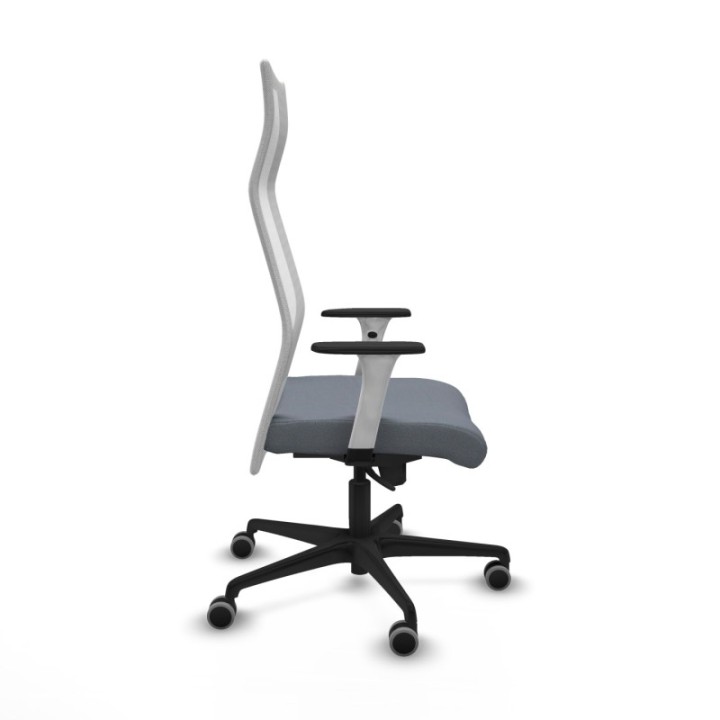 Albacete malla sincro malla blanca bali gris brazos blancos base nailon ruedas 65mm engomadas