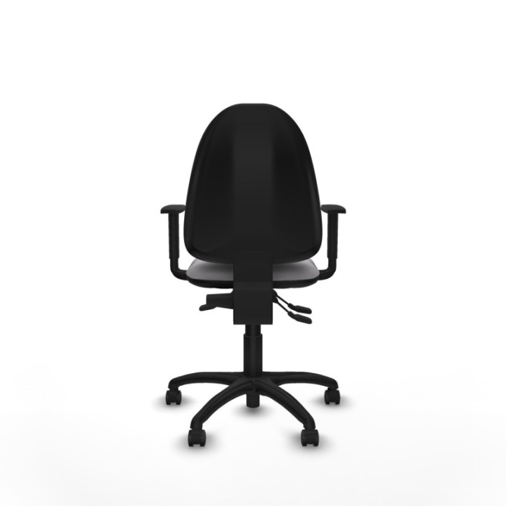 Aýna AS similpiel gris brazos 1D base poliamida ruedas engomadas 50mm