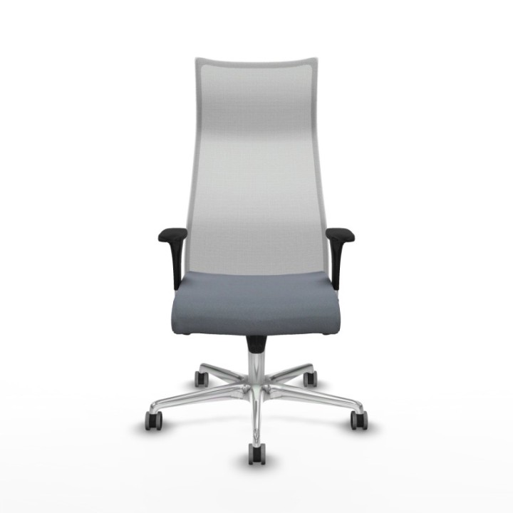 Albacete malla sincro malla blanca bali gris brazos 1D base aluminio ruedas 65mm engomadas