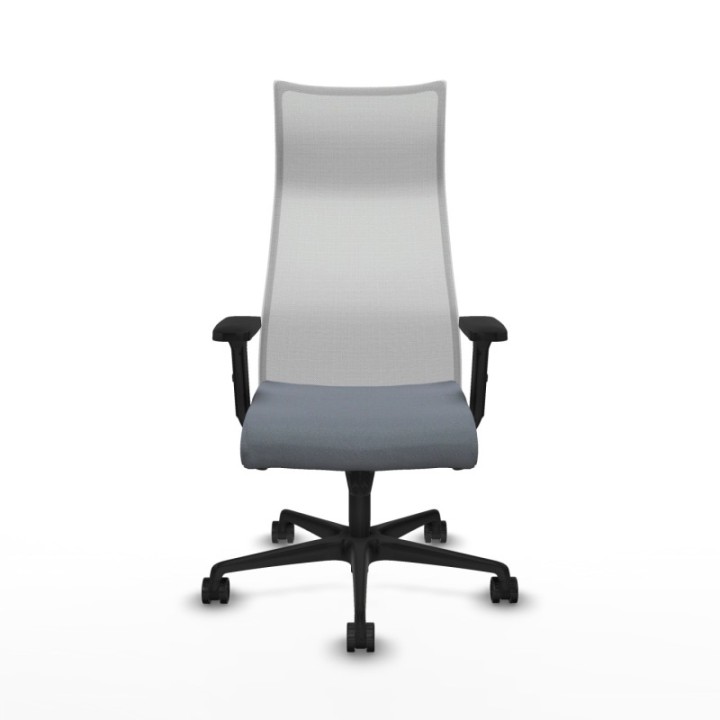 Albacete malla sincro malla blanca bali gris brazos 2D base nailon ruedas 65 mm nailon