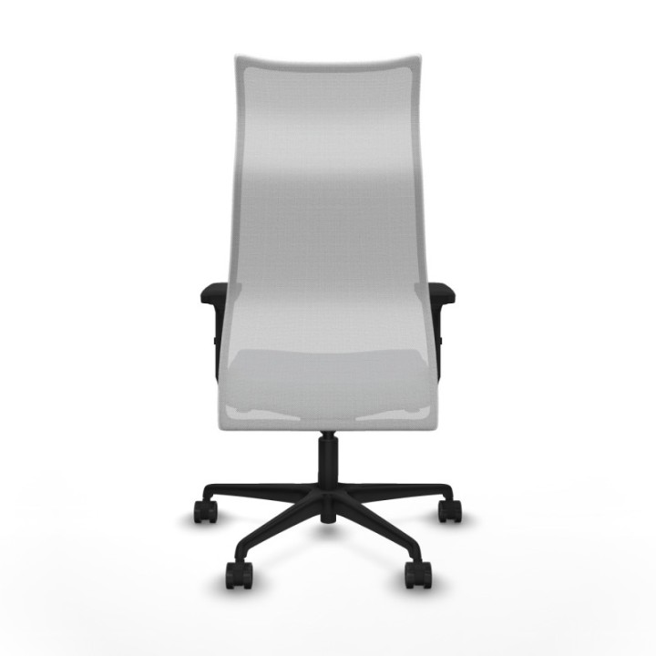 Albacete malla sincro malla blanca bali gris brazos 2D base nailon ruedas 65 mm nailon