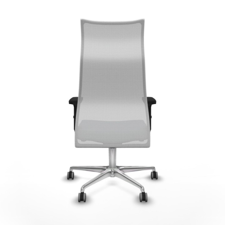 Albacete malla sincro malla blanca bali gris brazos 2D base aluminio ruedas 65mm engomadas