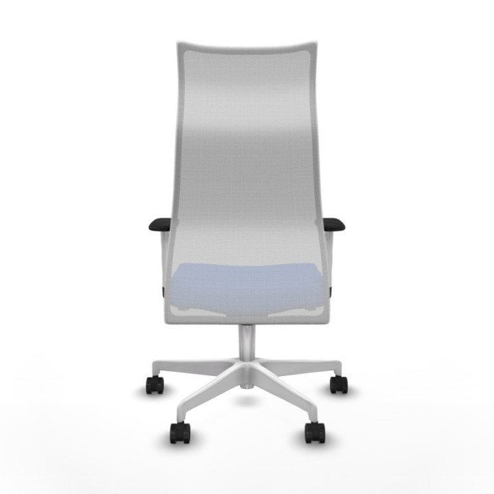 Albacete malla sincro malla blanca bali azul brazos blancos base blanca ruedas 65 mm nailon