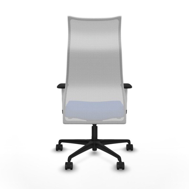 Albacete malla sincro malla blanca bali azul brazos blancos base nailon ruedas 65 mm nailon