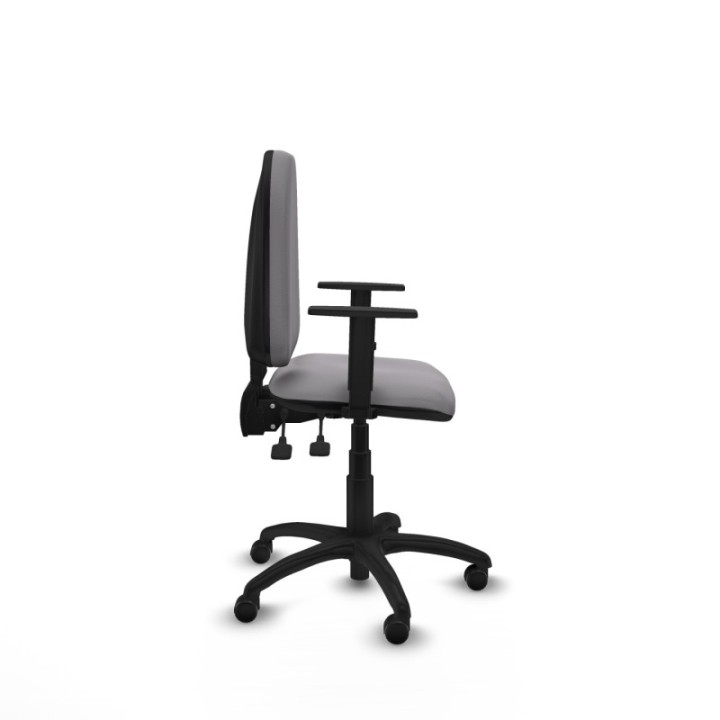 Aýna AS similpiel gris brazos 1D base poliamida ruedas engomadas 50mm