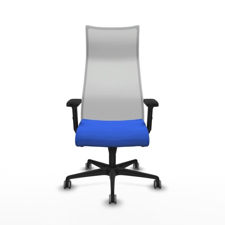 Albacete malla sincro malla blanca bali azul brazos 2D base nailon ruedas 65mm engomadas