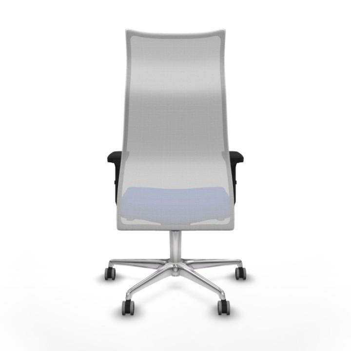 Albacete malla sincro malla blanca bali azul brazos 2D base aluminio ruedas 65mm engomadas