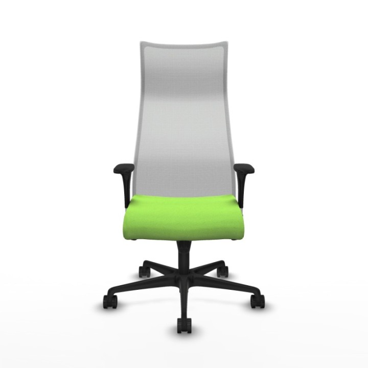 Albacete malla sincro malla blanca bali pistacho brazos 1D base nailon ruedas 65 mm nailon