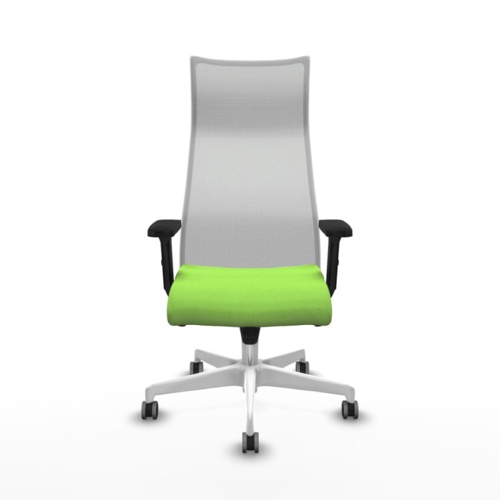 Albacete malla sincro malla blanca bali pistacho brazos 2D base blanca ruedas 65mm engomadas