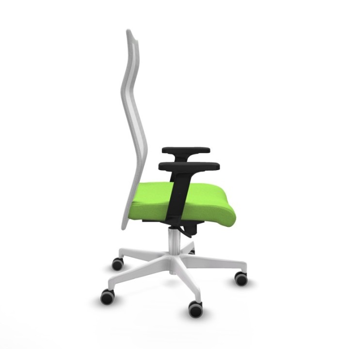 Albacete malla sincro malla blanca bali pistacho brazos 2D base blanca ruedas 65mm engomadas