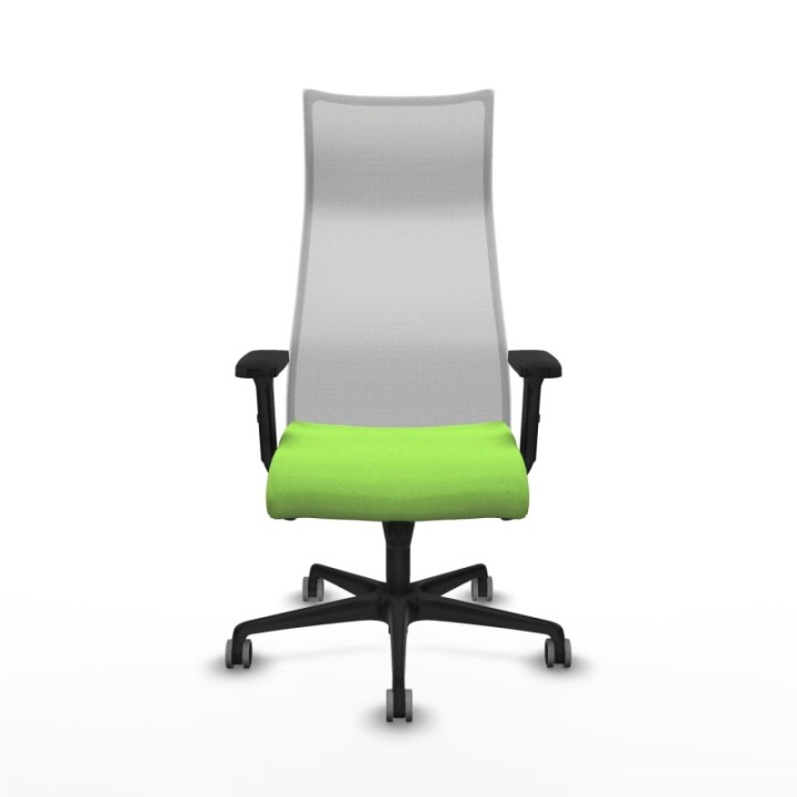 Albacete malla sincro malla blanca bali pistacho brazos 2D base nailon ruedas 65mm engomadas