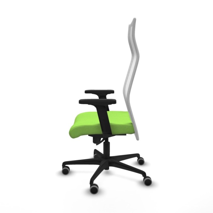 Albacete malla sincro malla blanca bali pistacho brazos 2D base nailon ruedas 65mm engomadas