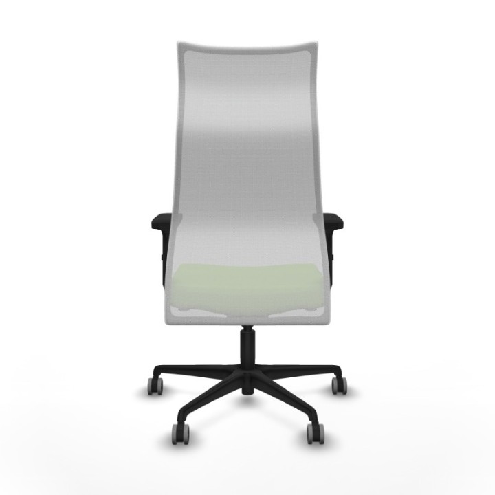 Albacete malla sincro malla blanca bali pistacho brazos 2D base nailon ruedas 65mm engomadas