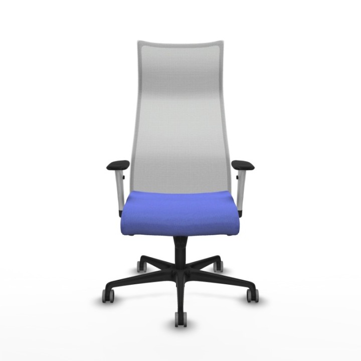 Albacete malla sincro malla blanca bali azul claro brazos blancos base nailon ruedas 65mm engomadas