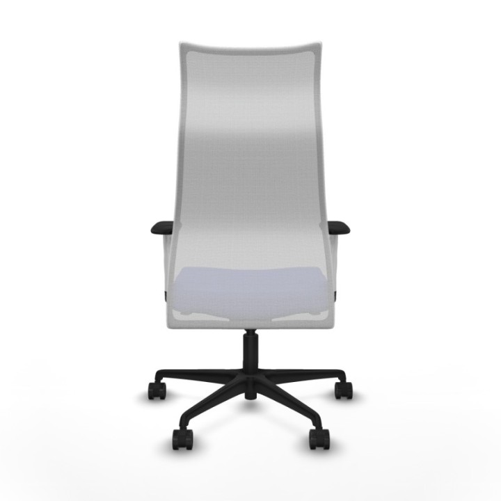 Albacete malla sincro malla blanca bali azul claro brazos blancos base nailon ruedas 65 mm nailon