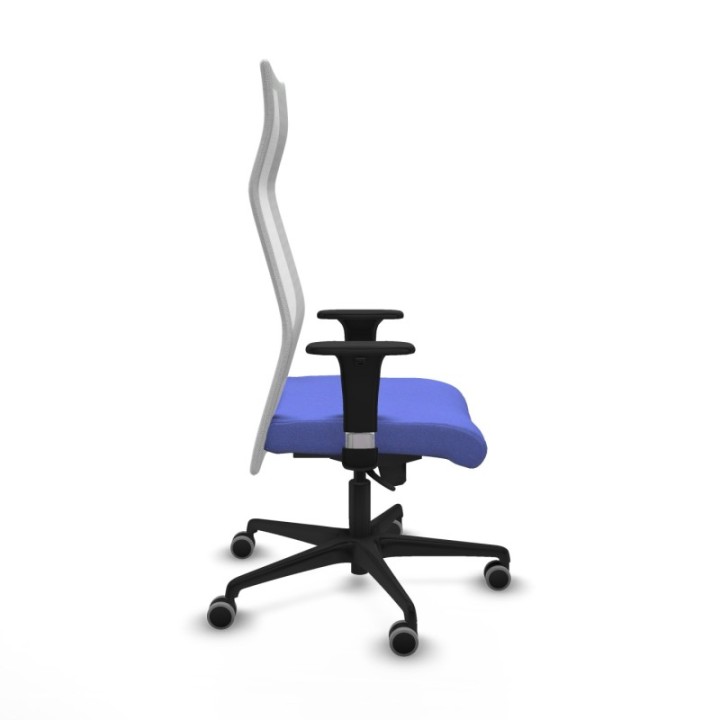 Albacete malla sincro malla blanca bali azul claro brazos 1D base nailon ruedas 65mm engomadas