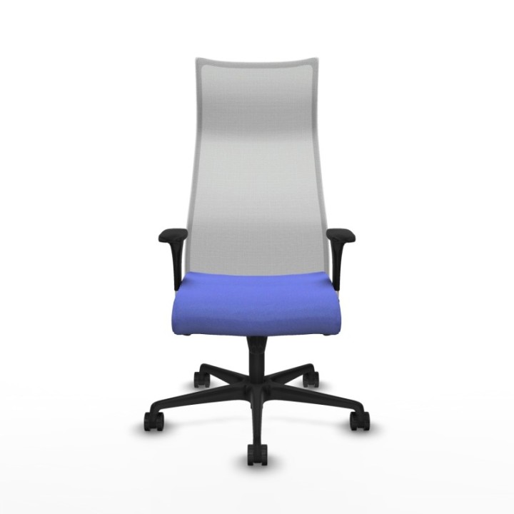 Albacete malla sincro malla blanca bali azul claro brazos 1D base nailon ruedas 65 mm nailon