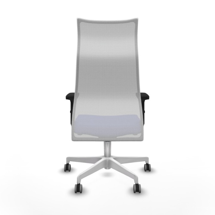 Albacete malla sincro malla blanca bali azul claro brazos 2D base blanca ruedas 65mm engomadas