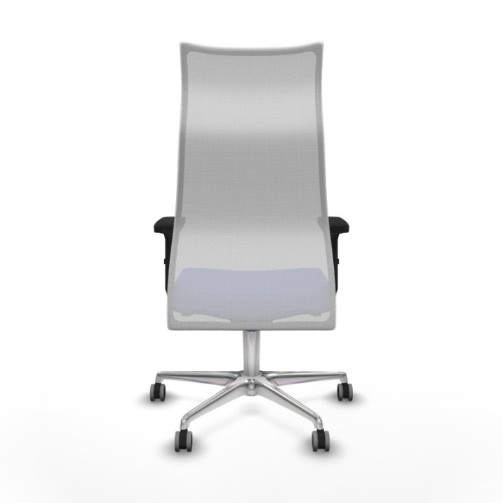 Albacete malla sincro malla blanca bali azul claro brazos 2D base aluminio ruedas 65mm engomadas