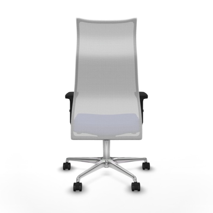 Albacete malla sincro malla blanca bali azul claro brazos 2D base aluminio ruedas 65 mm nailon