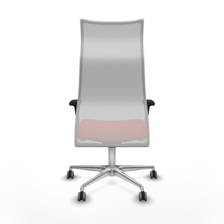 Albacete malla sincro malla blanca bali naranja oscuro brazos 1D base aluminio ruedas 65mm engomadas