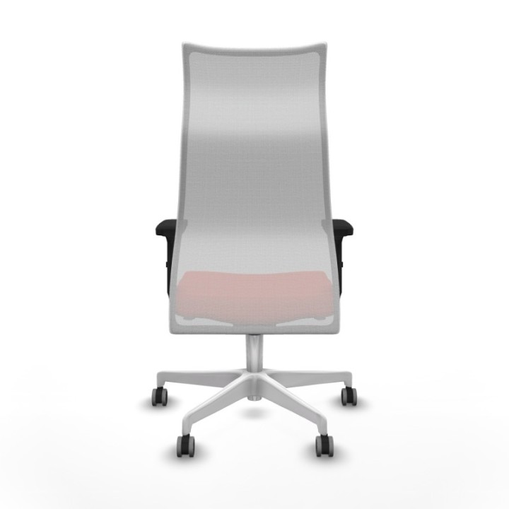 Albacete malla sincro malla blanca bali naranja oscuro brazos 2D base blanca ruedas 65mm engomadas