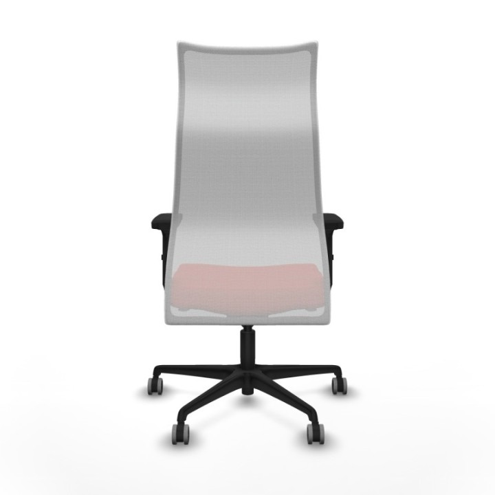 Albacete malla sincro malla blanca bali naranja oscuro brazos 2D base nailon ruedas 65mm engomadas