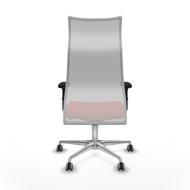 Albacete malla sincro malla blanca bali naranja oscuro brazos 2D base aluminio ruedas 65mm engomadas