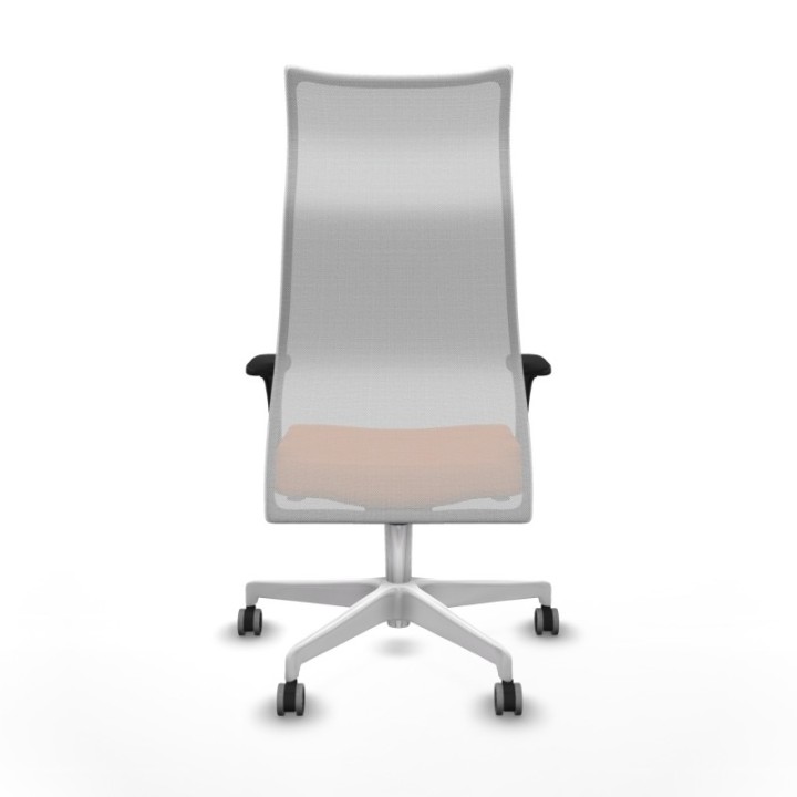 Albacete malla sincro malla blanca bali naranja brazos 1D base blanca ruedas 65mm engomadas