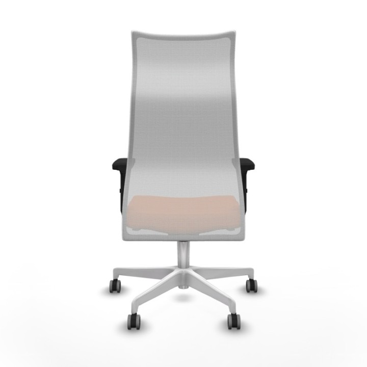 Albacete malla sincro malla blanca bali naranja brazos 2D base blanca ruedas 65mm engomadas