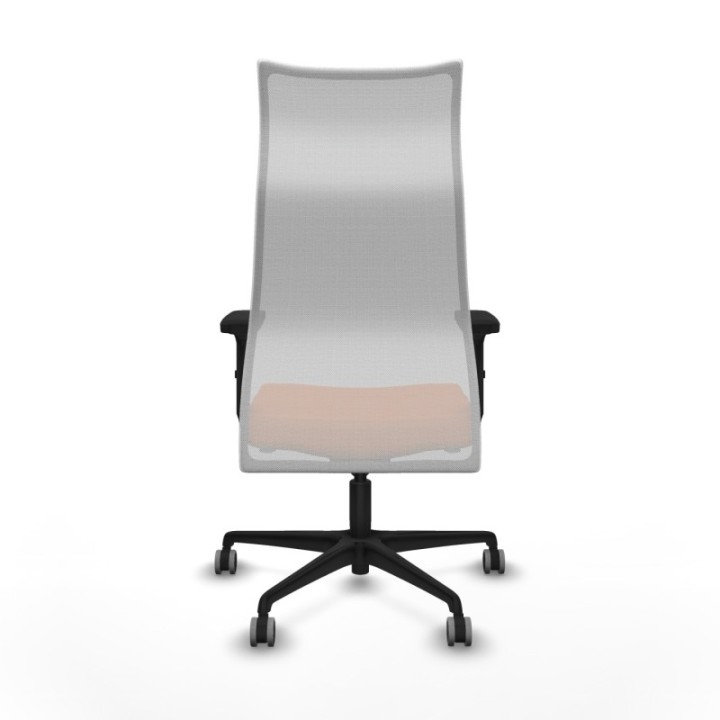 Albacete malla sincro malla blanca bali naranja brazos 2D base nailon ruedas 65mm engomadas