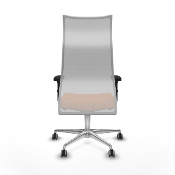 Albacete malla sincro malla blanca bali naranja brazos 2D base aluminio ruedas 65mm engomadas