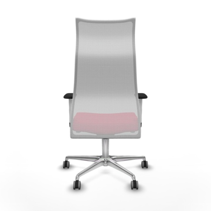 Albacete malla sincro malla blanca bali rojo brazos blancos base aluminio ruedas 65mm engomadas