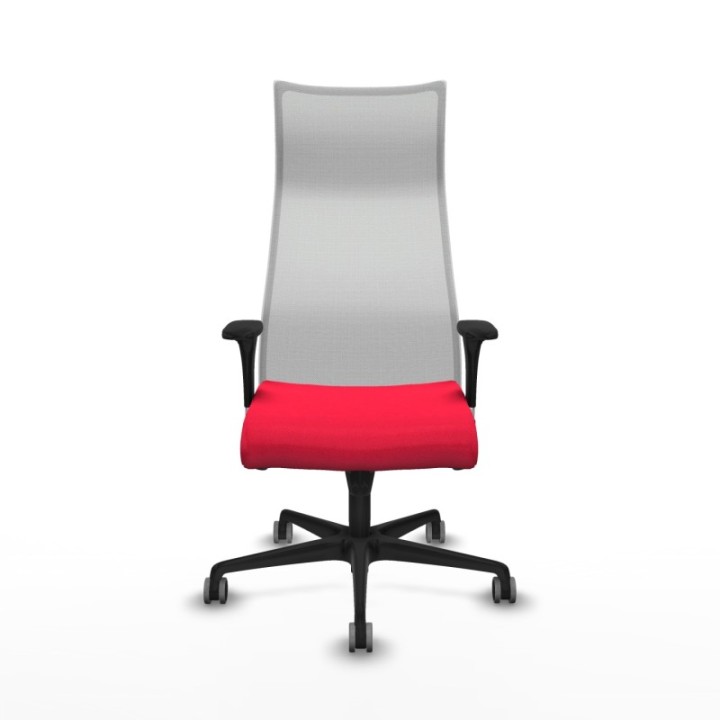 Albacete malla sincro malla blanca bali rojo brazos 1D base nailon ruedas 65mm engomadas