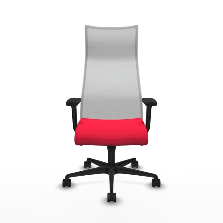 Albacete malla sincro malla blanca bali rojo brazos 2D base nailon ruedas 65 mm nailon