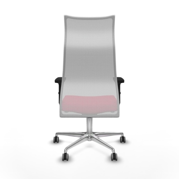 Albacete malla sincro malla blanca bali rojo brazos 2D base aluminio ruedas 65mm engomadas