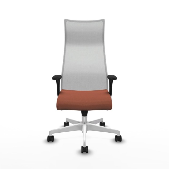 Albacete malla sincro malla blanca bali marrón brazos 1D base blanca ruedas 65 mm nailon