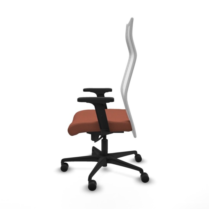 Albacete malla sincro malla blanca bali marrón brazos 2D base nailon ruedas 65 mm nailon