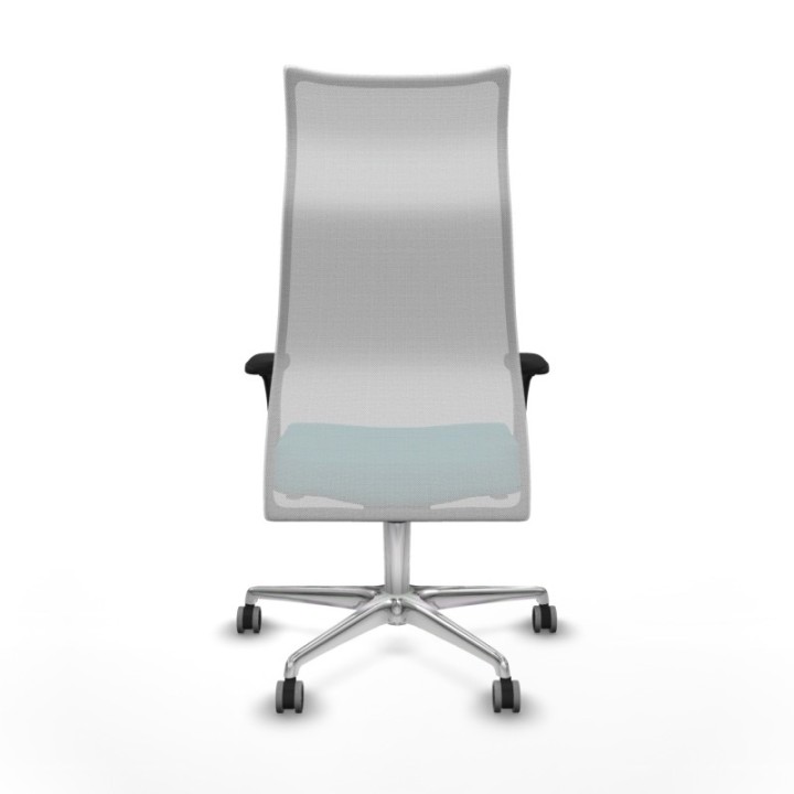 Albacete malla sincro malla blanca bali turquesa brazos 1D base aluminio ruedas 65mm engomadas
