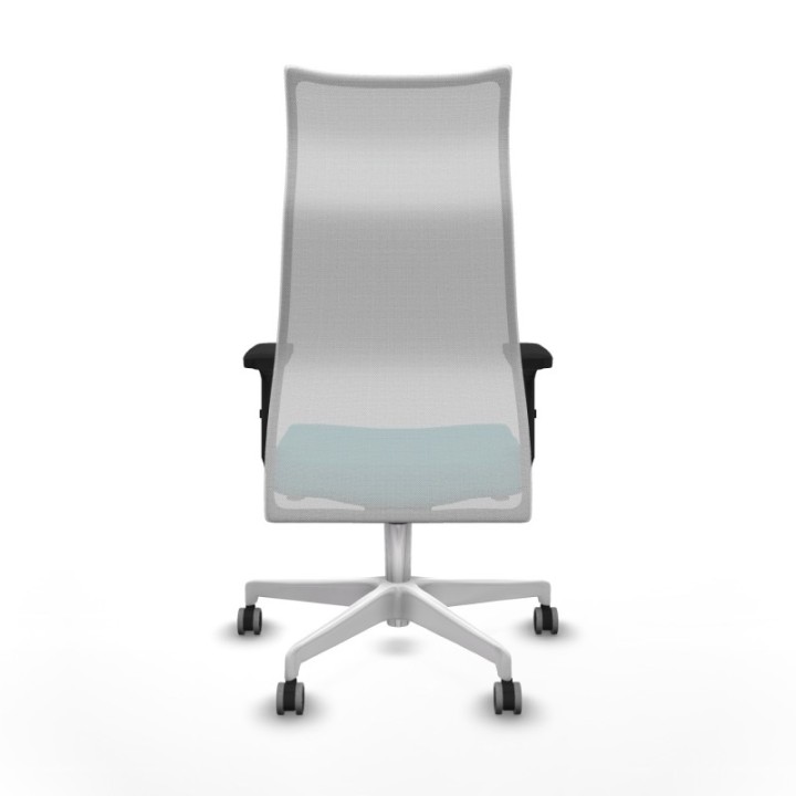 Albacete malla sincro malla blanca bali turquesa brazos 2D base blanca ruedas 65mm engomadas