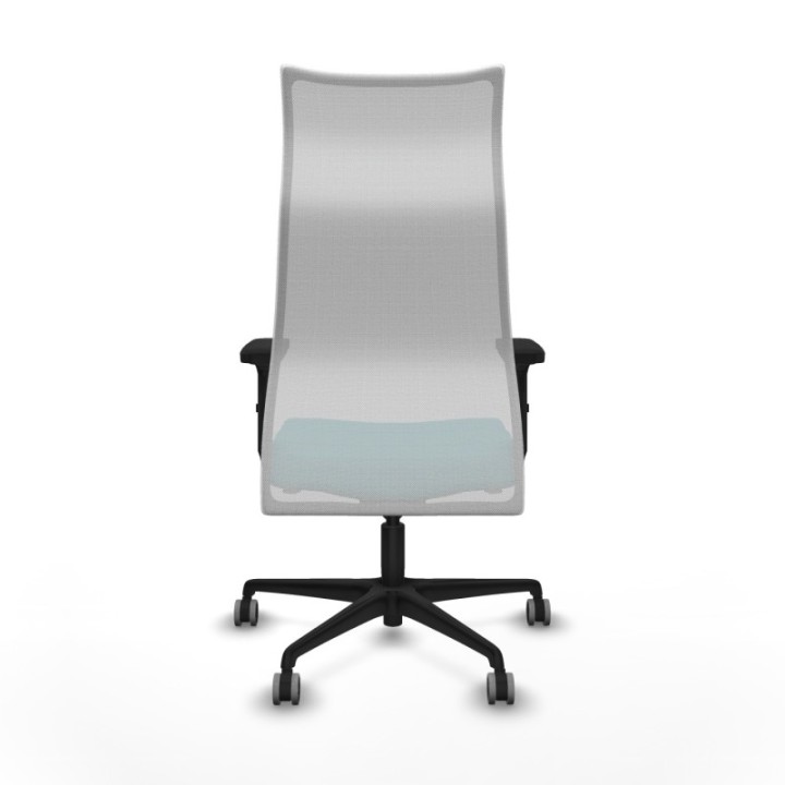 Albacete malla sincro malla blanca bali turquesa brazos 2D base nailon ruedas 65mm engomadas