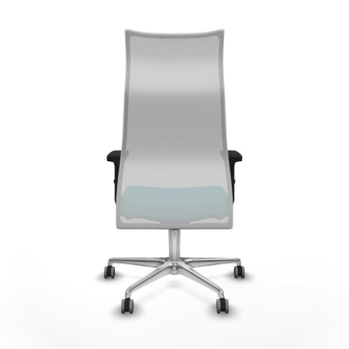 Albacete malla sincro malla blanca bali turquesa brazos 2D base aluminio ruedas 65mm engomadas