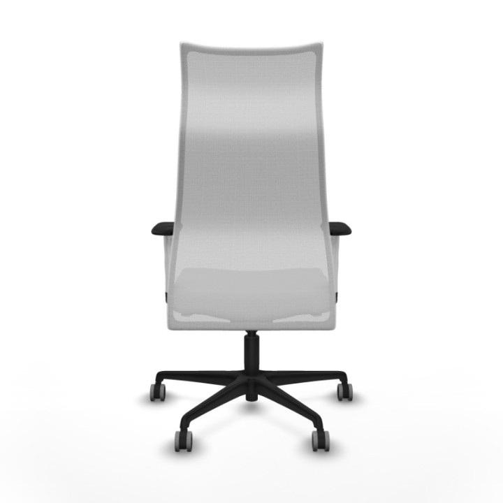 Albacete malla sincro malla blanca bali gris claro brazos blancos base nailon ruedas 65mm engomadas