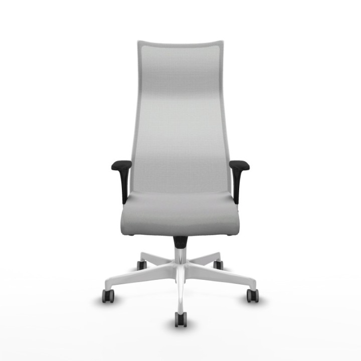 Albacete malla sincro malla blanca bali gris claro brazos 1D base blanca ruedas 65mm engomadas