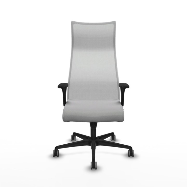 Albacete malla sincro malla blanca bali gris claro brazos 1D base nailon ruedas 65mm engomadas