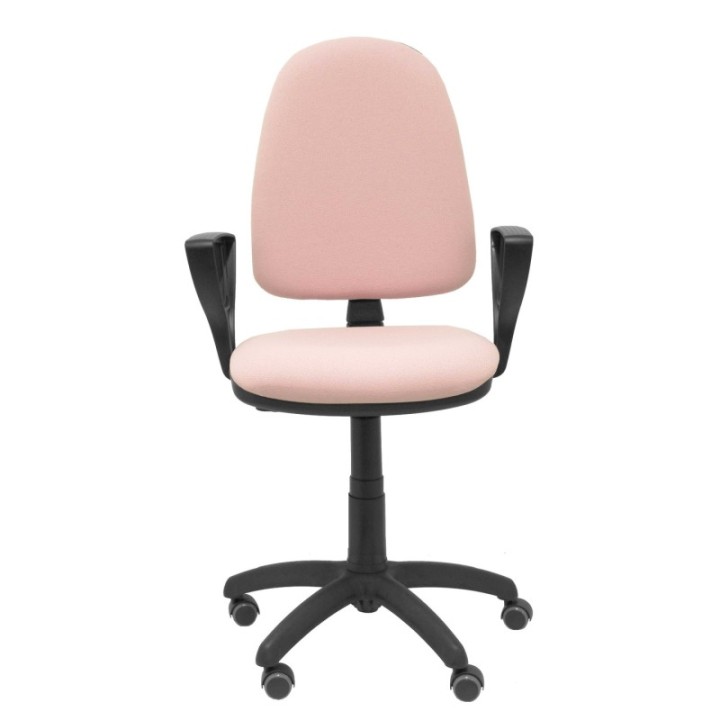 Silla Aýna bali rosa pálido brazos fijos ruedas de parqué