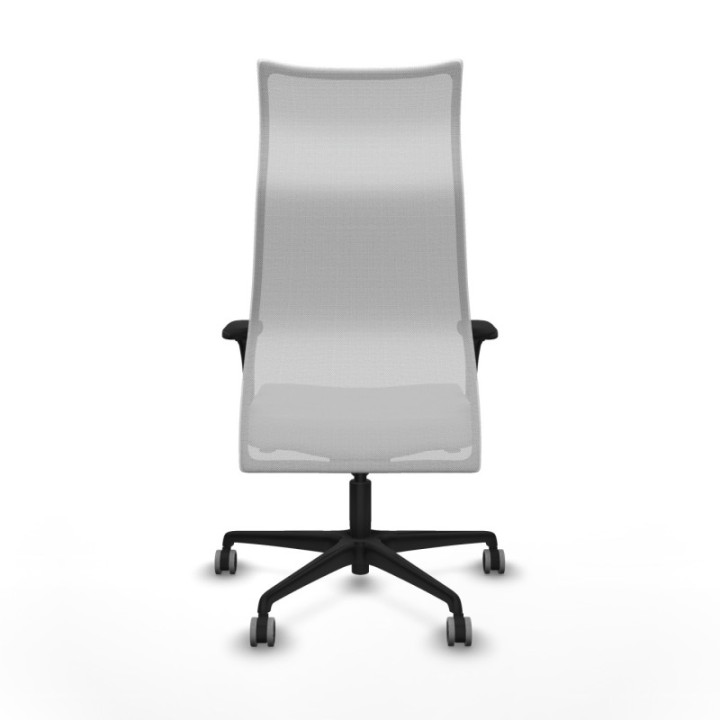 Albacete malla sincro malla blanca bali gris claro brazos 1D base nailon ruedas 65mm engomadas