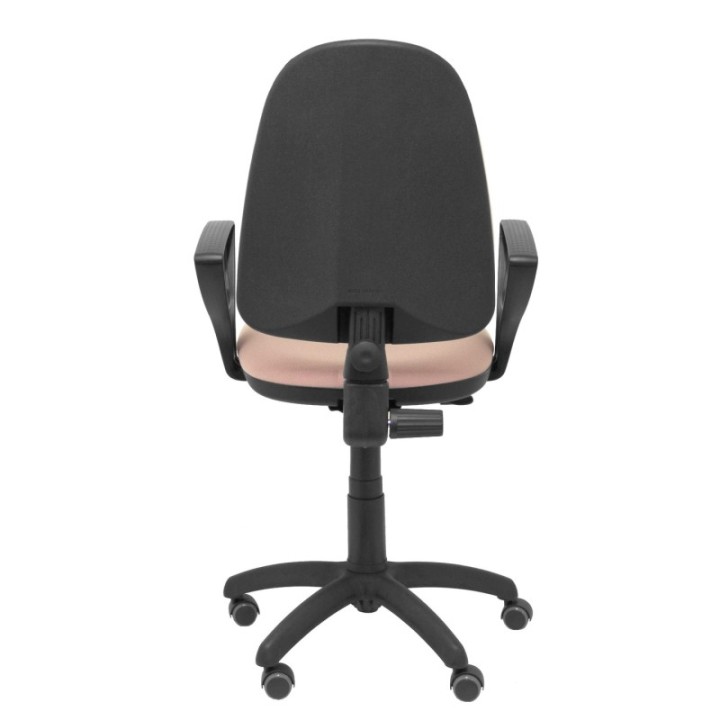 Silla Aýna bali rosa pálido brazos fijos ruedas de parqué