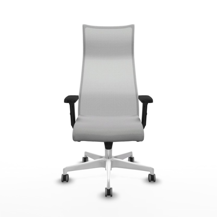 Albacete malla sincro malla blanca bali gris claro brazos 2D base blanca ruedas 65mm engomadas